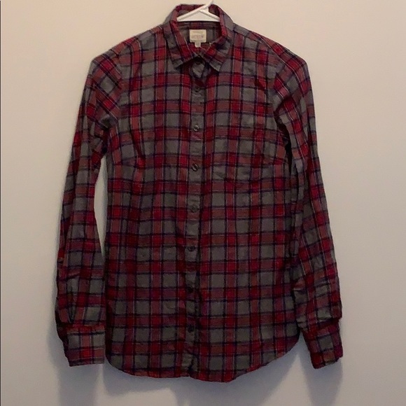 J Crew Button Front Top XXS NWT - Picture 2 of 5